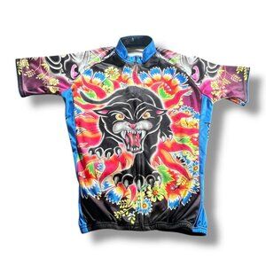 Paladin Cycling Panther Tattoo Jersey Zip-Up Top